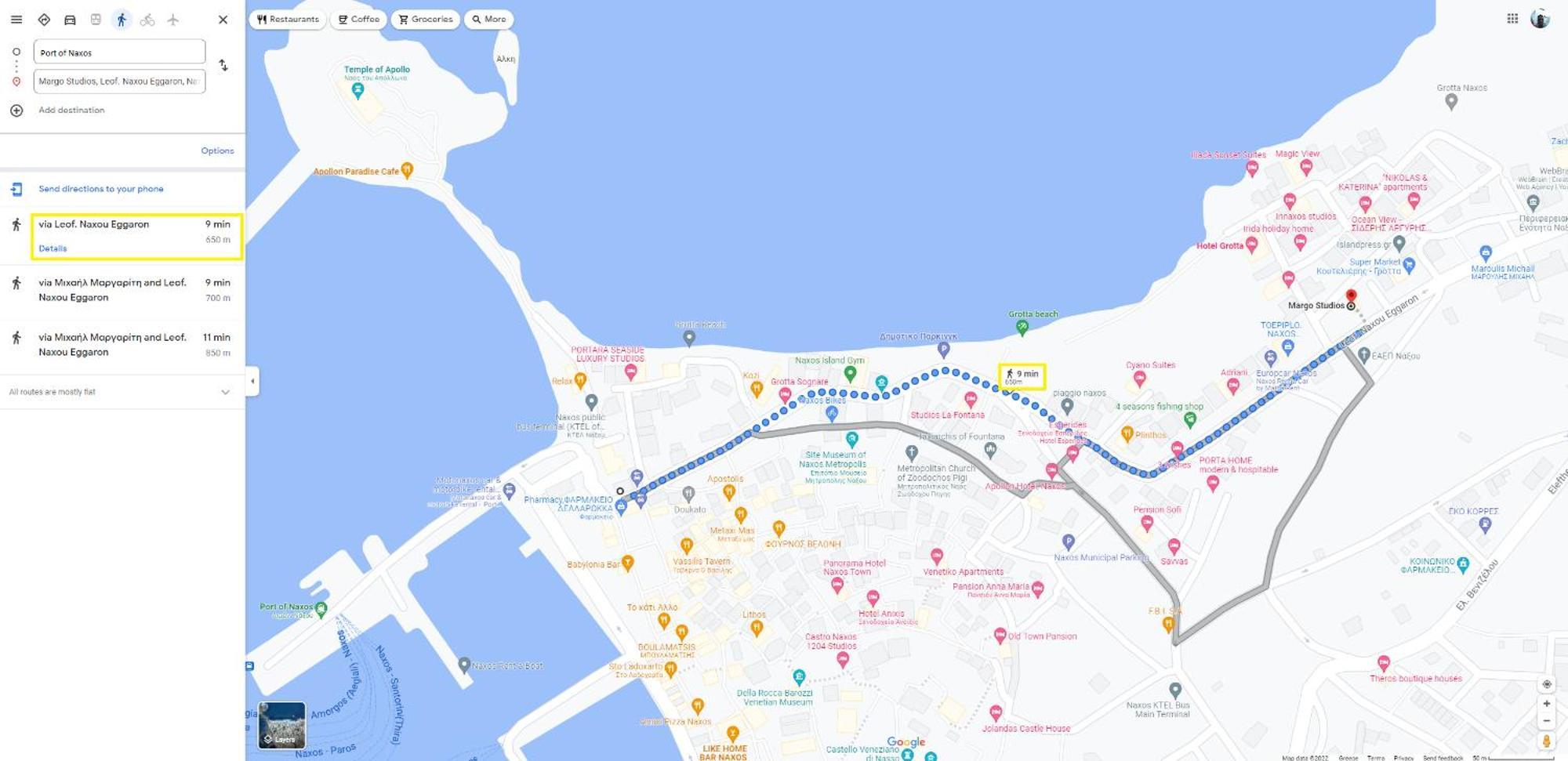 马戈一室公寓酒店 Naxos City 外观 照片